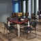 Regency Kahlo Square Table & Chair Sets, 42 W, 42 L, 29 H, Wood, Metal, Polypropylene Top, Cherry TPL4242CHCM44BK - alternate 1